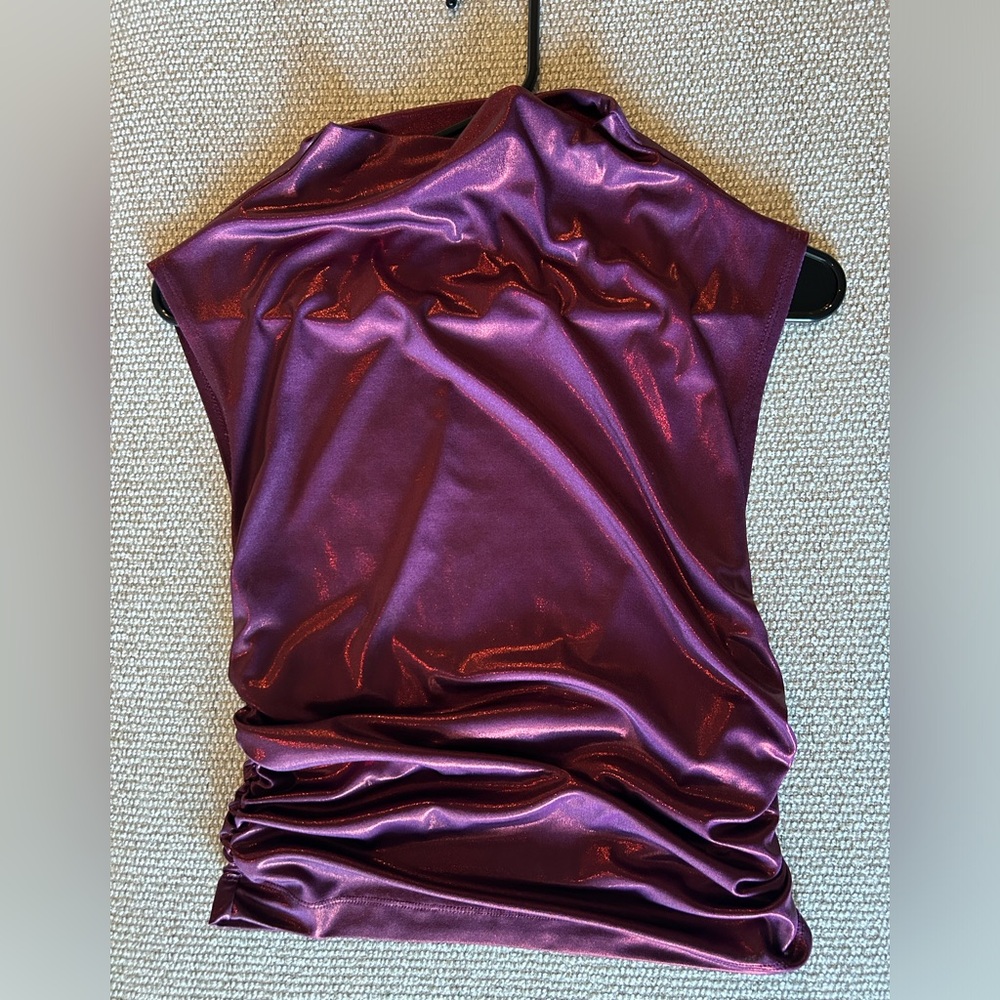 Anthropologie Maeve Shimmery Purple Top